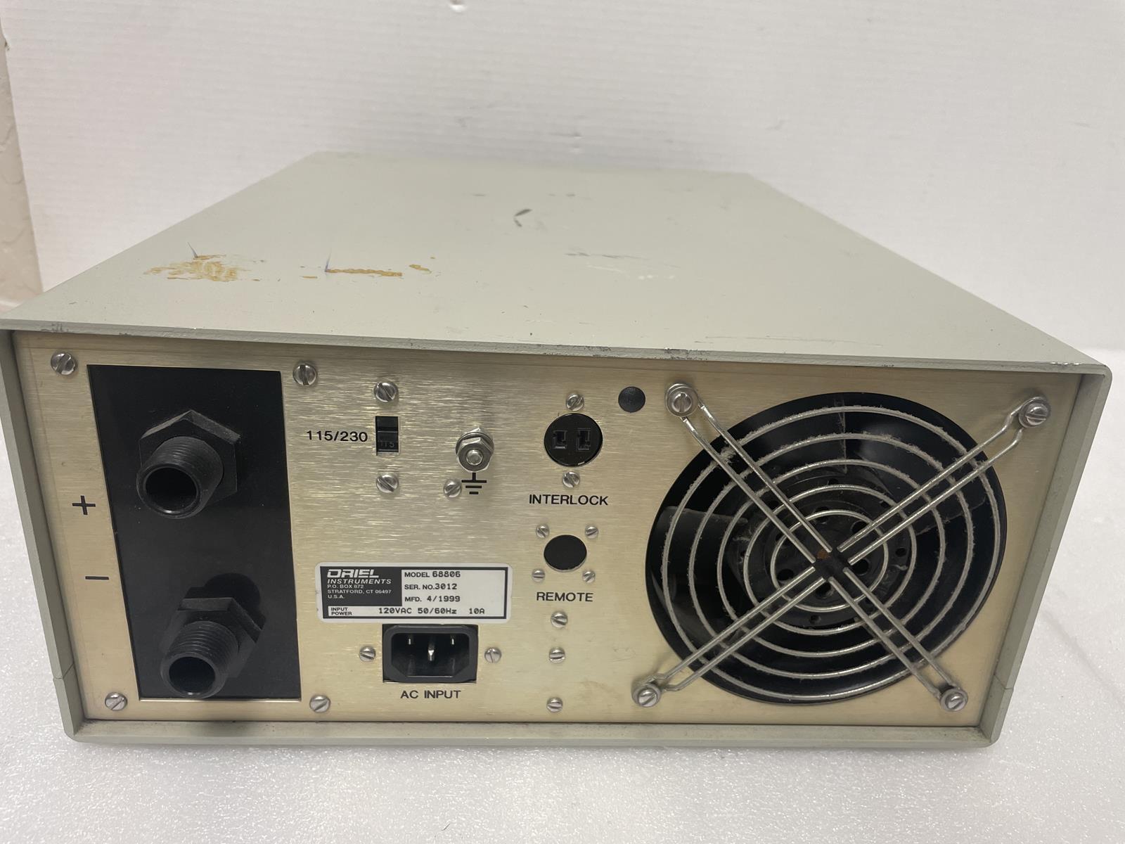 ORIEL INSTRUMENTS 68806 BASIC POWER SUPPLY