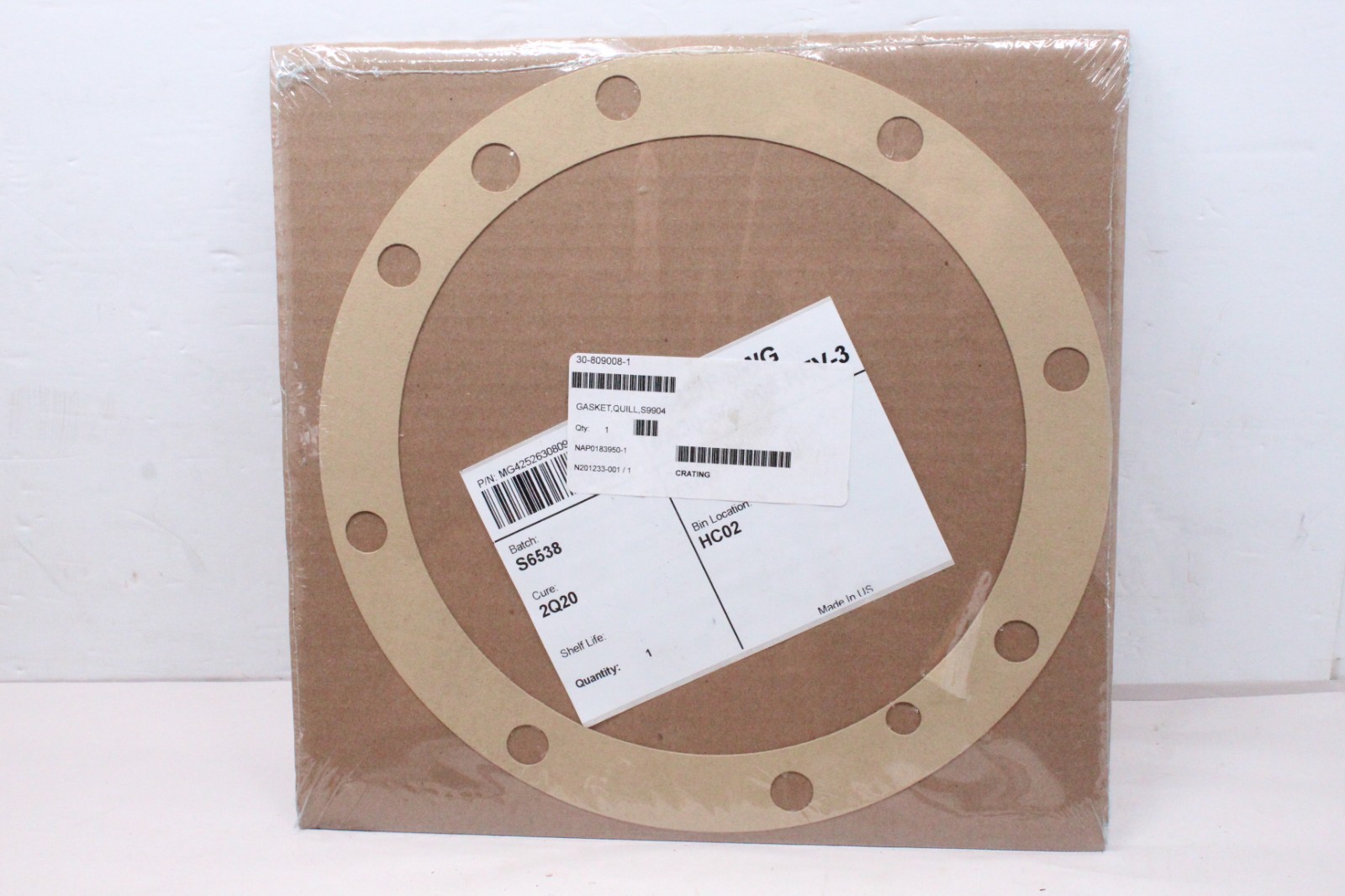New Valmet Quill Gasket S9904, 30-809008-1