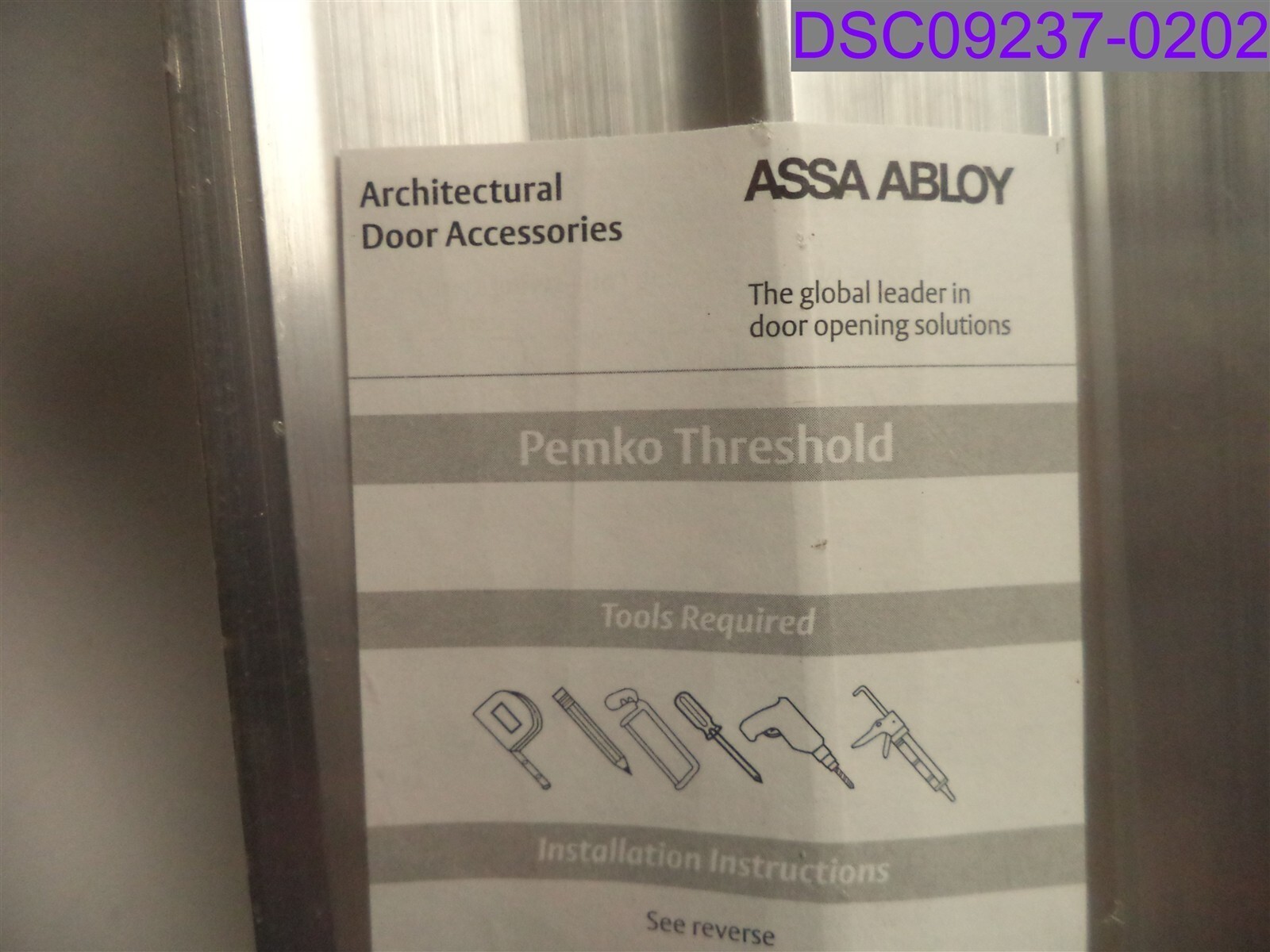 Qty = 2: Pemko Panic Saddle Threshold 36″ P/N 177AV36
