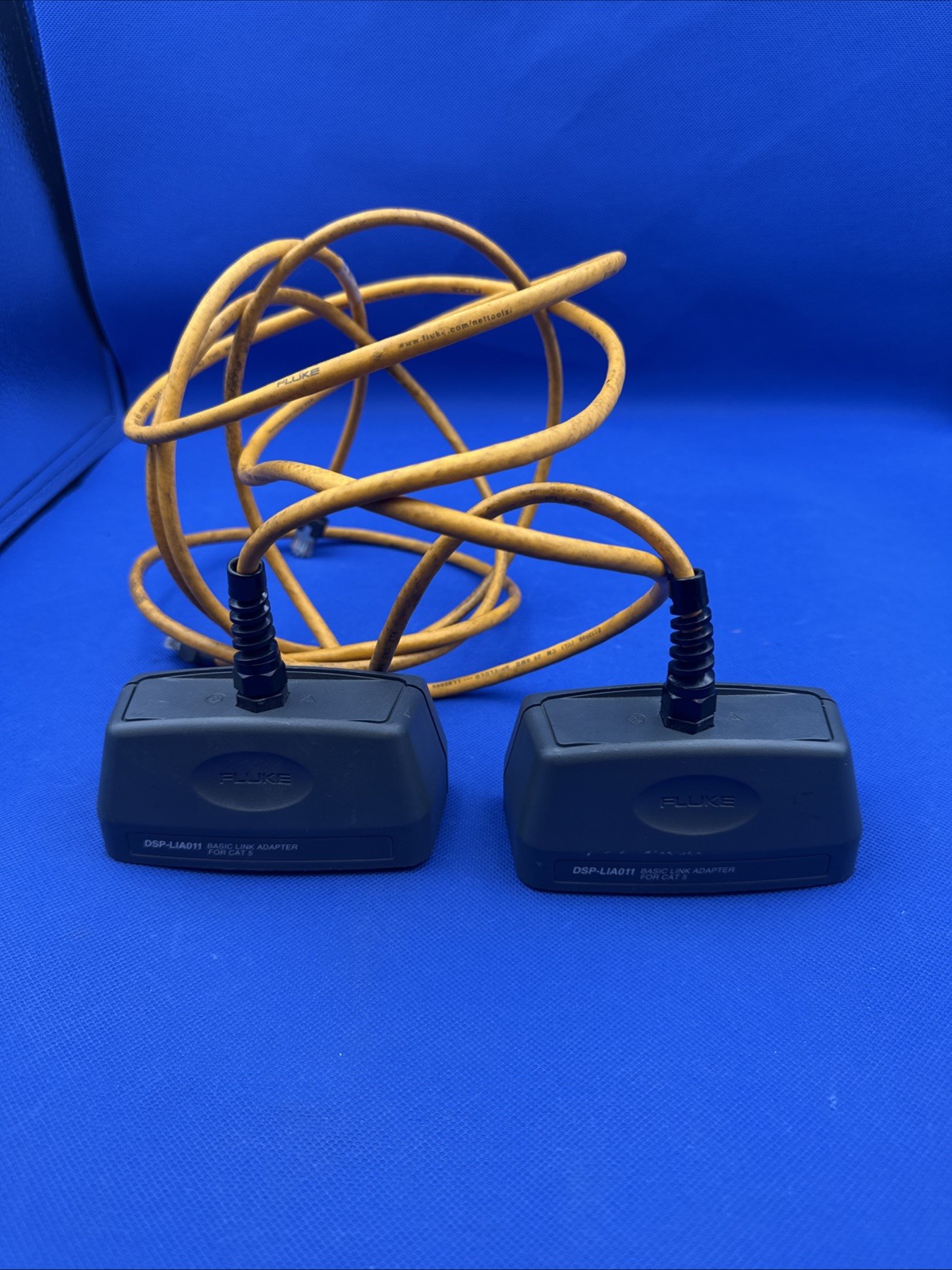 2 x FLUKE DSP-LIA011 Basic Link Adapter Cables for CAT 5 For Fluke DSP-4000