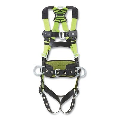 Honeywell H500 Full Body Harness, Back/Side D-Rings, XXL, Mating/Tongue Buckles