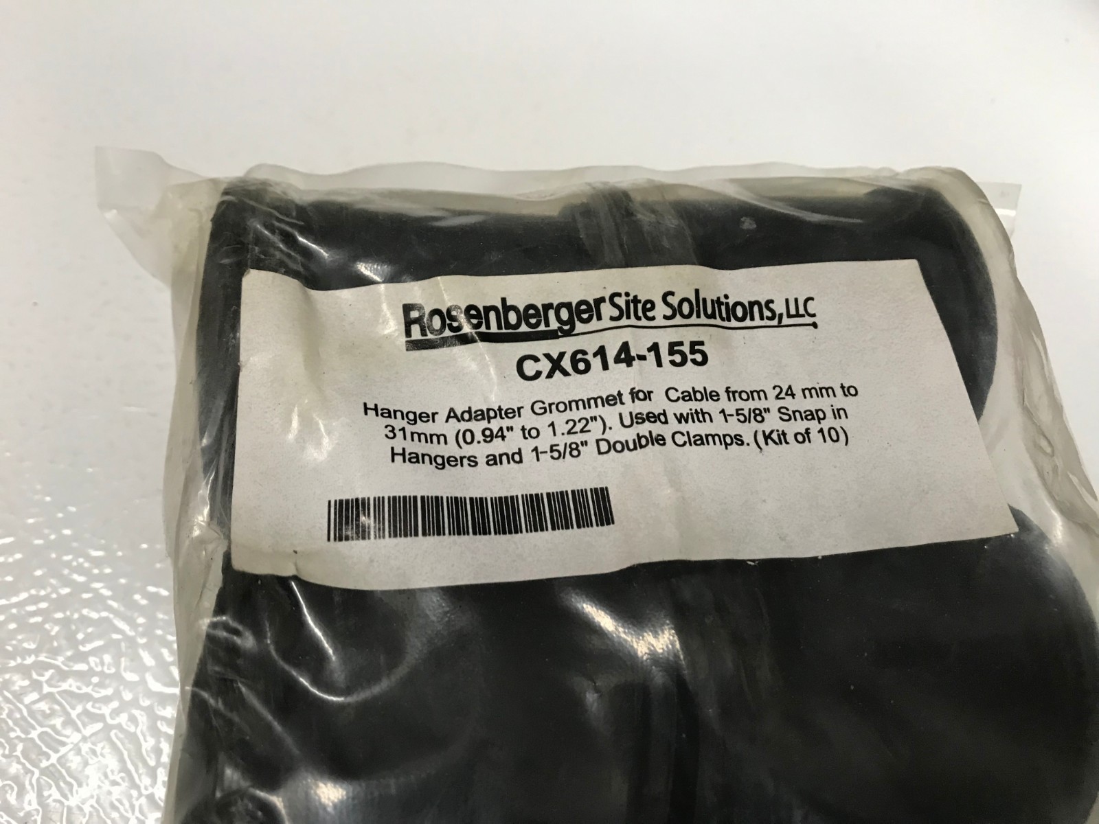 (Qty.10) Rosenberger CX614-155 Adapter Grommet 24mm to 31mm, Fits 1-5/8″ Hangers