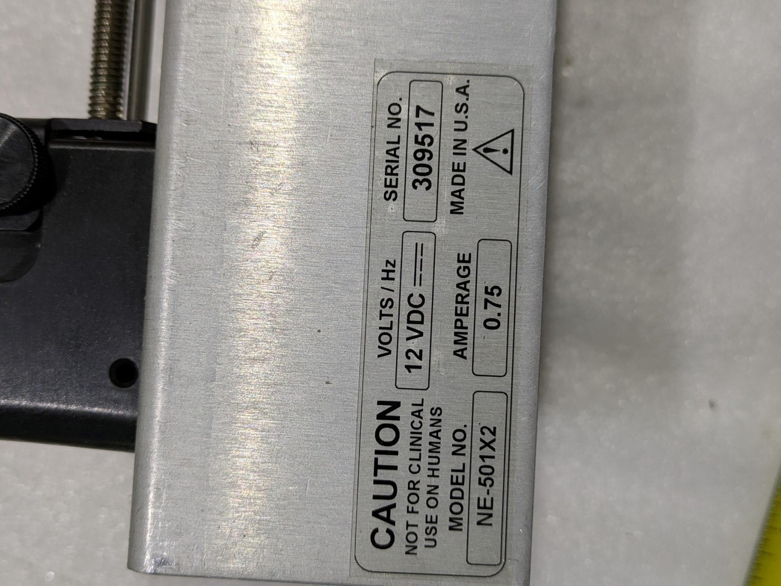 NEW ERA PUMP SYSTEMS NE-501X2 12VDC 0.75AMPS CBL-PC-PUMP RS-232 PUMP NETWORK