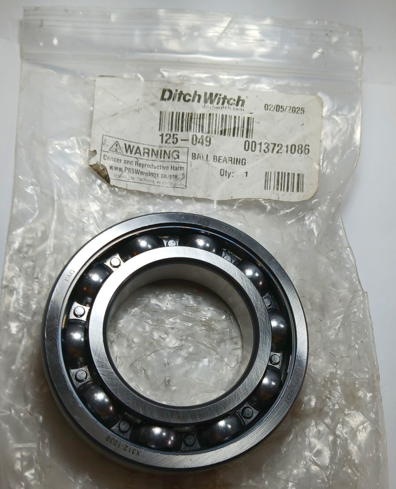 1 NEW FAG 6211 RADIAL BALL BEARING FOR DITCH WITCH 125-049 NNB ***MAKE OFFER***