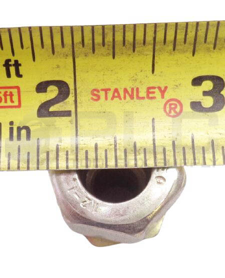 NEW EO/PARKER HYRDAULIC ADAPTER, 1/2″ID TO 3/8″ID, 12-L NUT