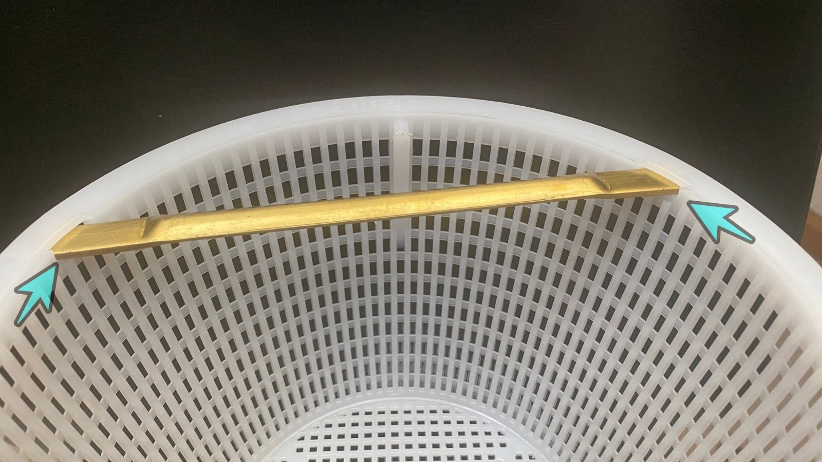 Pentair 08650-0067 Brass Handle Replacement for Sta-Rite U3 Pool Skimmer Basket