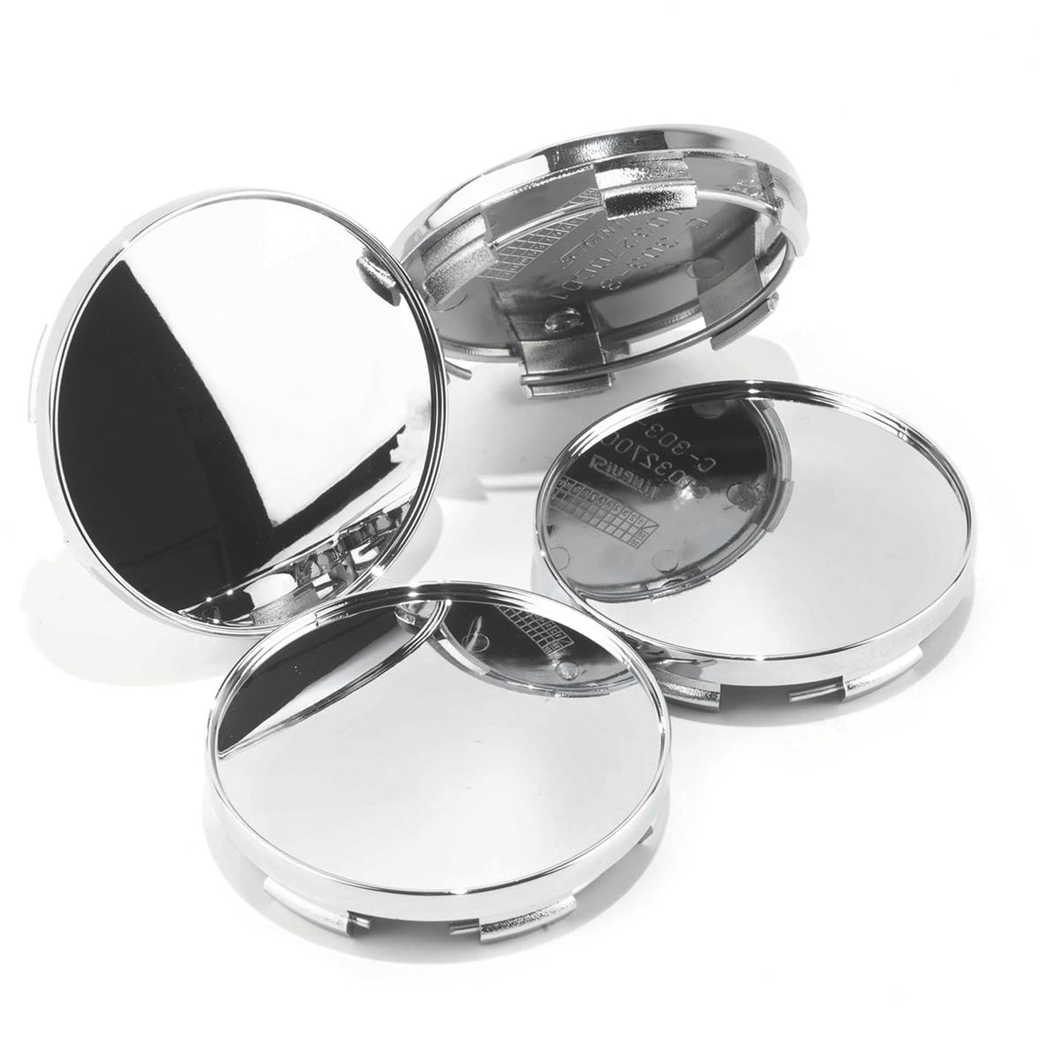 69MM 2.7in Wheel Center Caps Hubcaps Rim Center Cover Replacement Chrome Silv…
