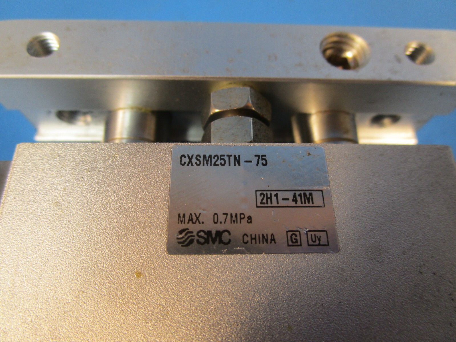 USED SMC CXSM25TN-75, CXS Guided Cylinder, Dual Rod, 25mm Bore, 75mm Stroke