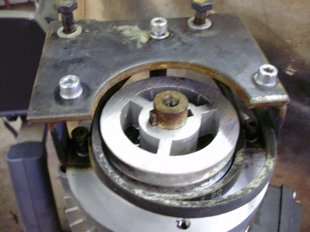 Bracket, FT Face Frame Mounting Flange Adaptor, Fits Hanning Electric Motor