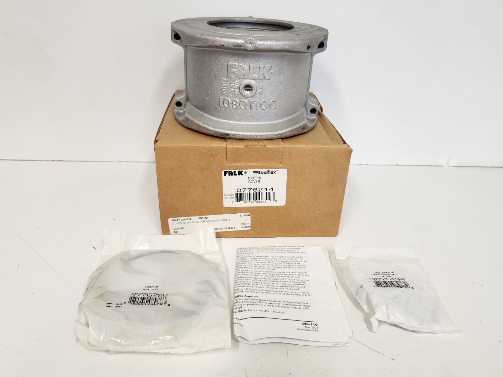 NEW IN BOX! FALK STEELFLEX 1080T10 COVER 0758253