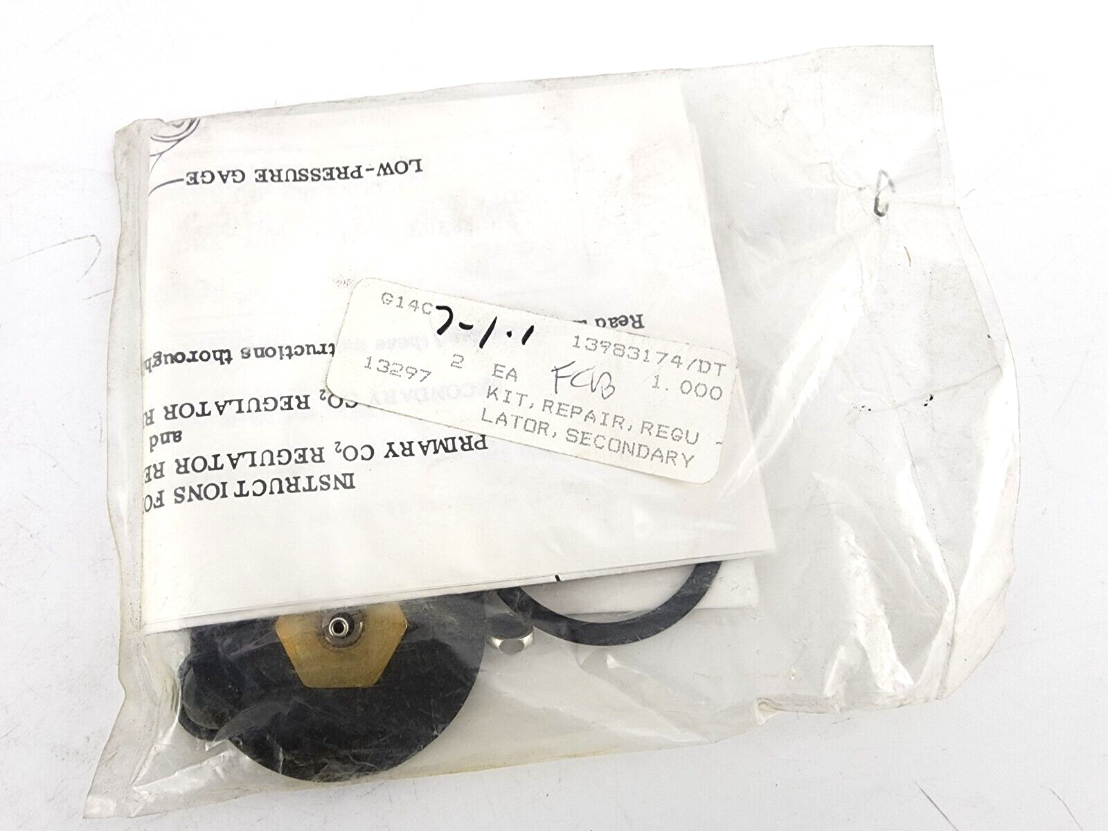 Cornelius 183099000 Repair Kit CO2 Regulator Secondary Pinnacle Viper 3 4