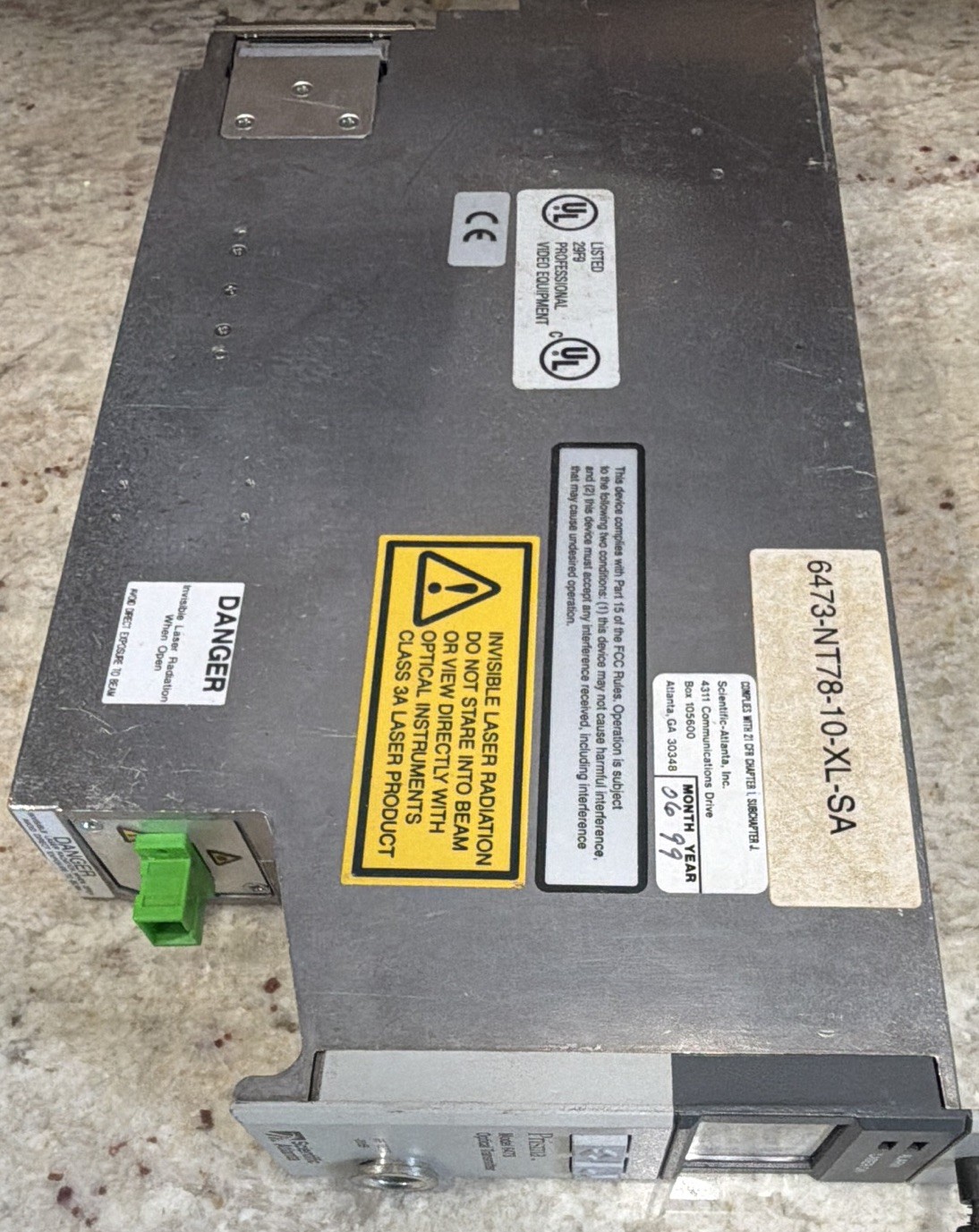 Scientific Atlanta Prisma 6473 Optical Transmitter 6473-NT78-10-XL-SA