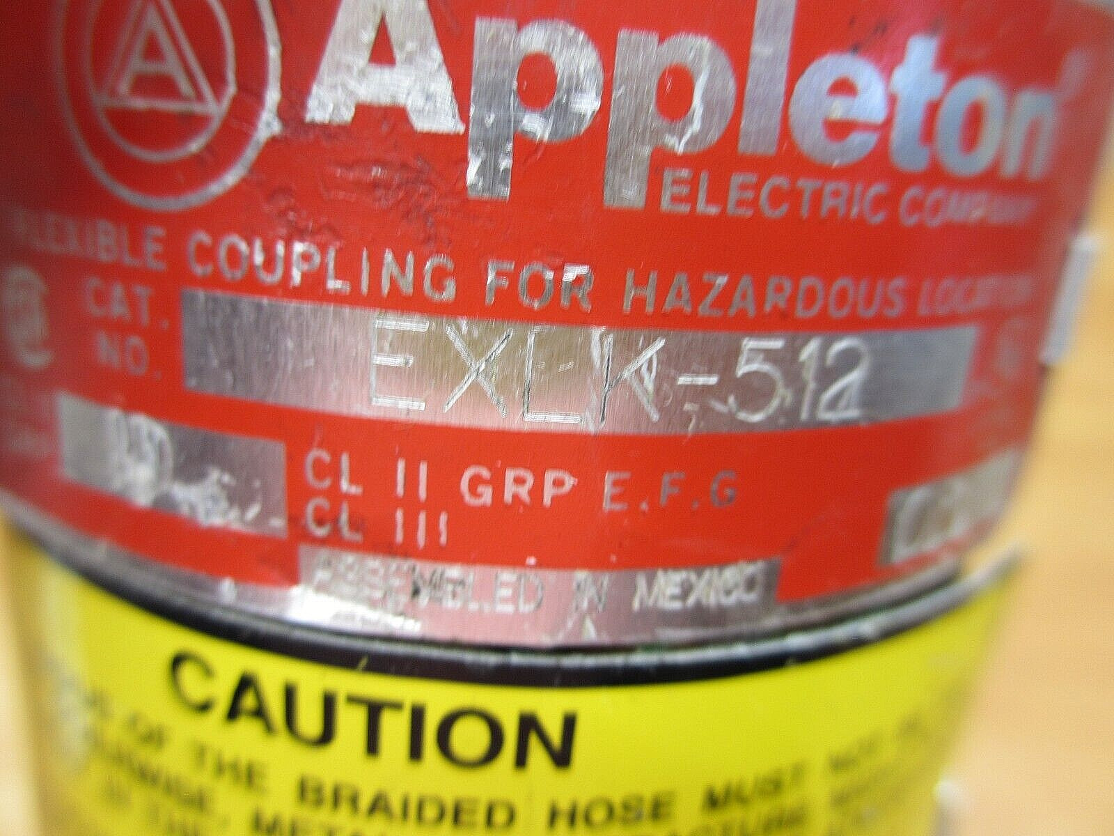 Appleton EXLK-512 *USED* Explosion Proof Flexible Coupling 1-1/2″ 12″ Flex