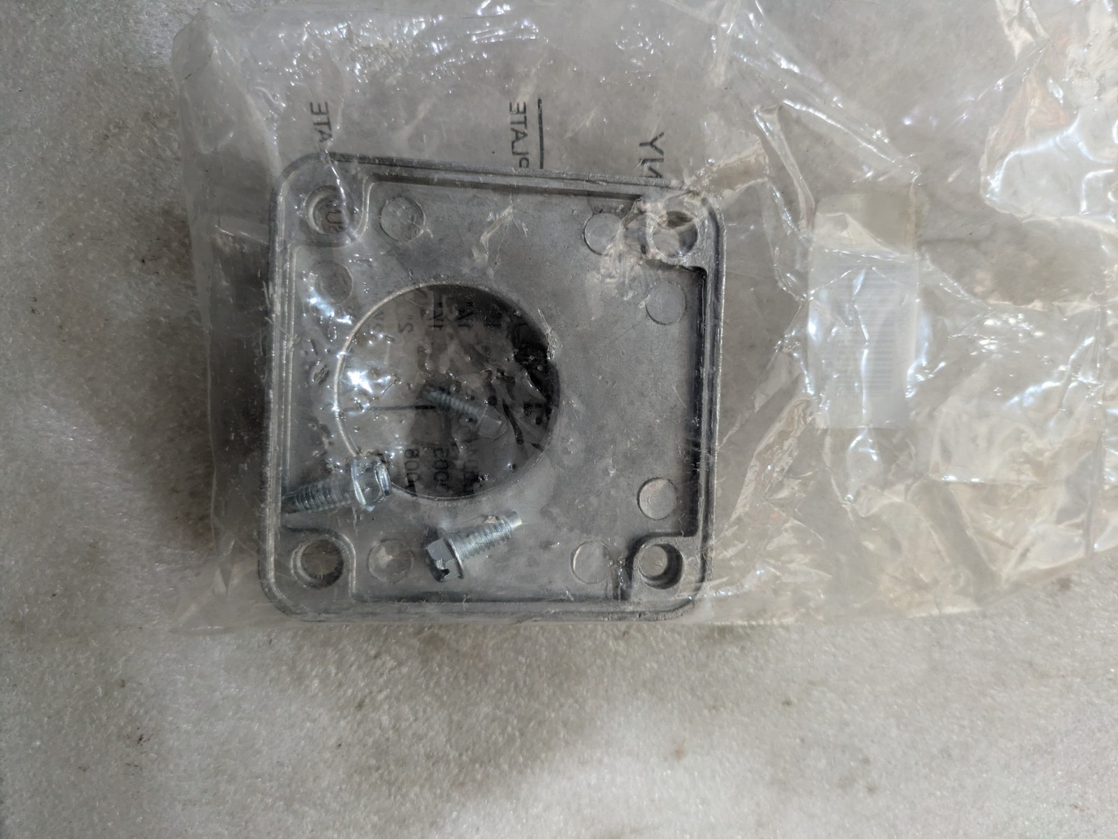 Durham ARP00005CH15 1in Aluminum Hub Closure Plate Panel Mount Eaton NOS