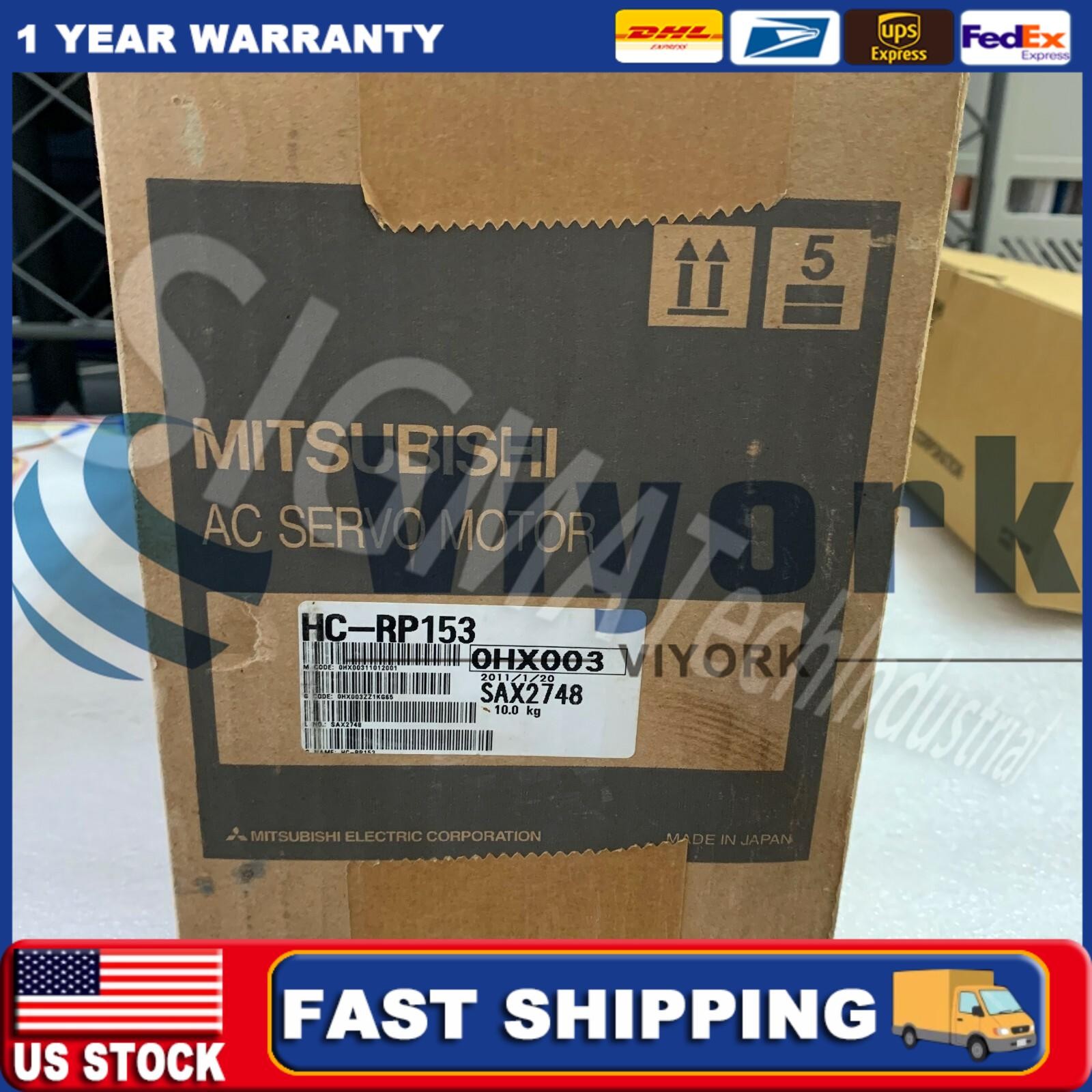 Mitsubishi HC-RP153 AC SERVO MOTOR SRVMTR 1.5KW 3000RPM NEW