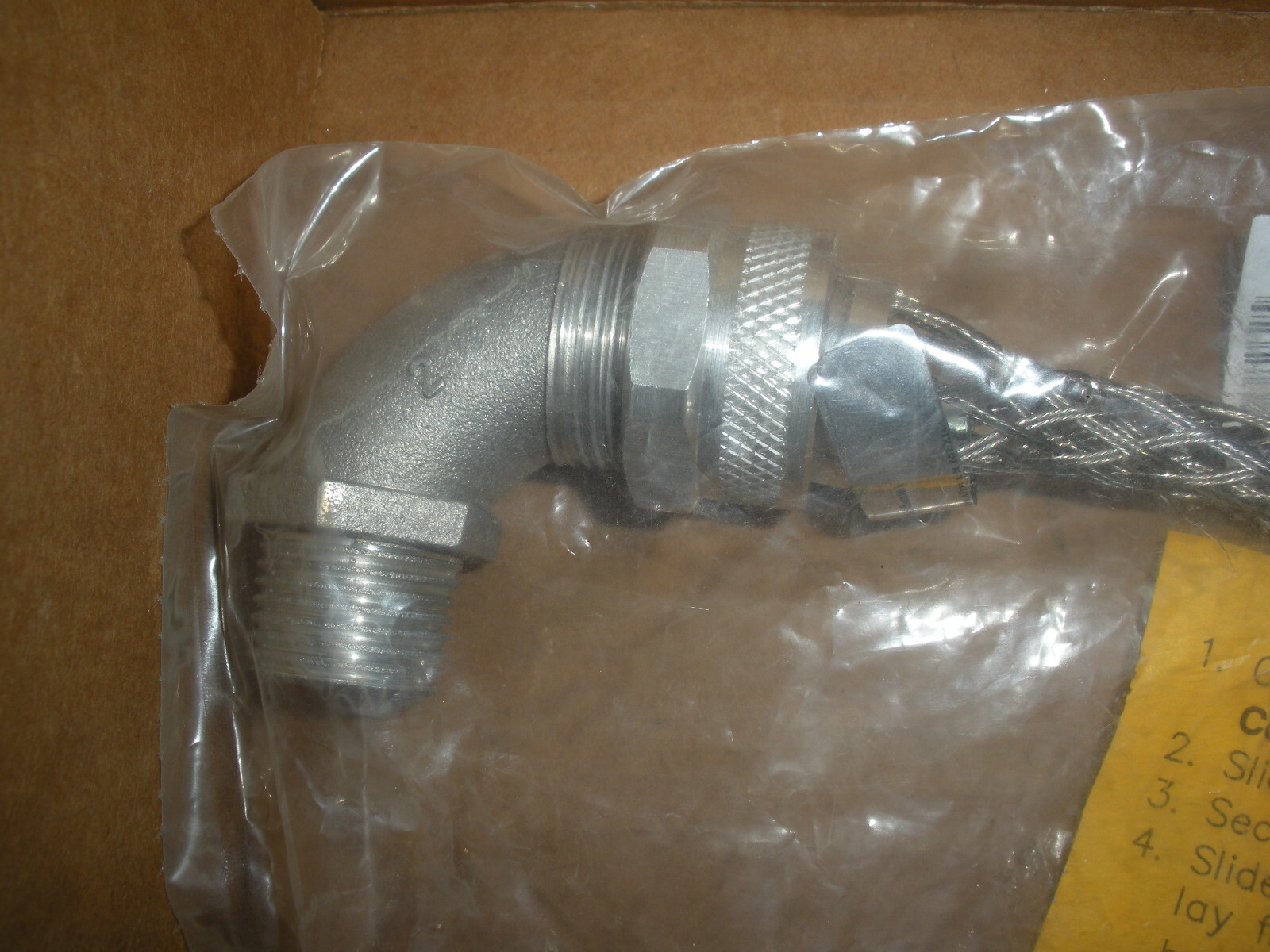 90 degree cord grip strain relief .5-.625 1/2-5/8 range Arrow Hart DC100500-90