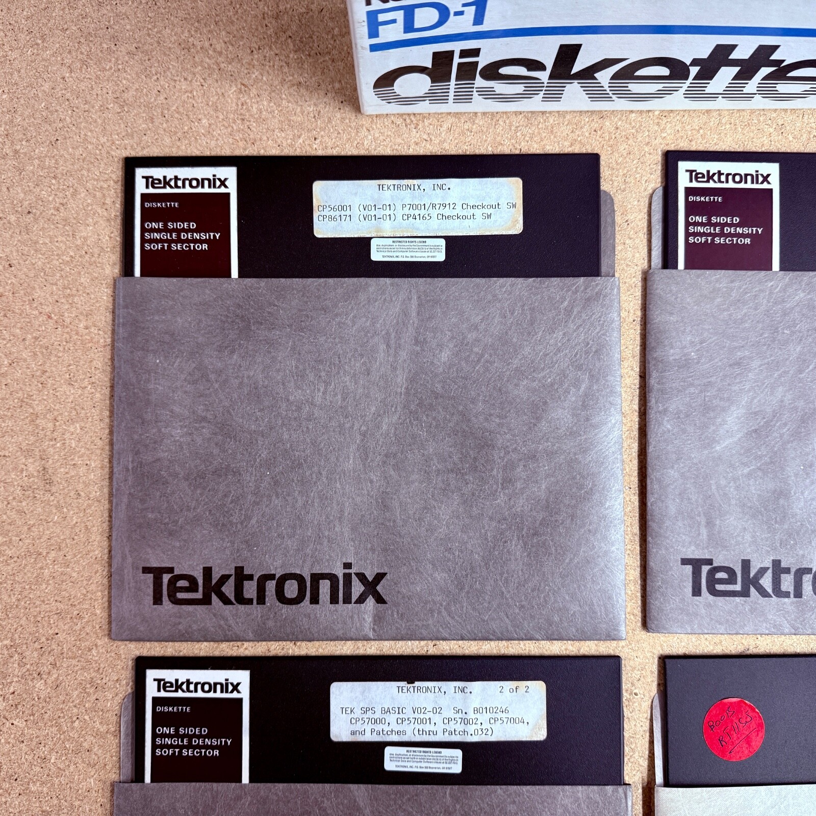 Vintage Digital and Tektronix Software 8 Inch Floppy Disk Set RT11 TEK SPS Basic