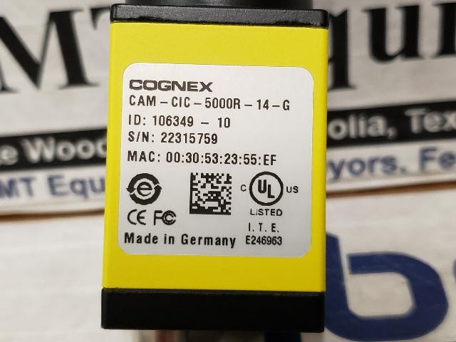 Cognex Industrial Cam – CAM-CIC-5000R-14-G w/Warranty