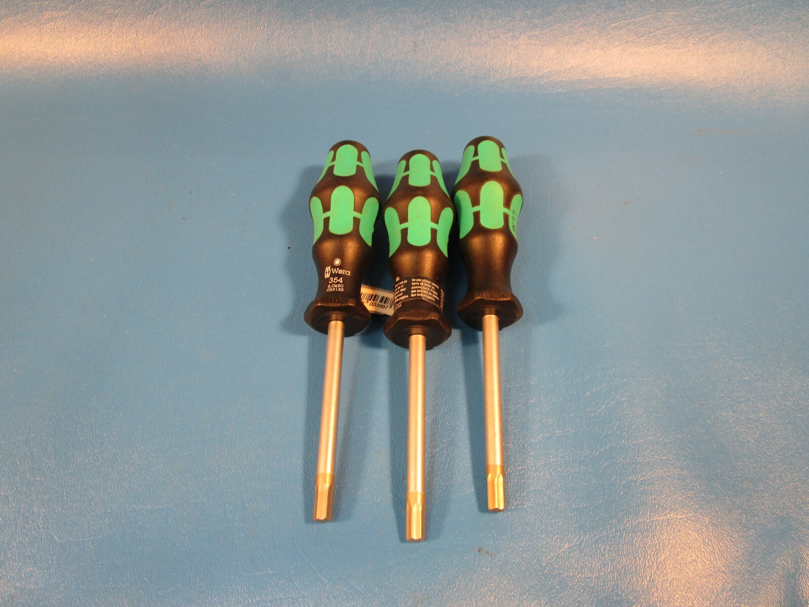 LOT OF 3, WERA 354 6.0X80, 023125 6MM HEX DRIVER