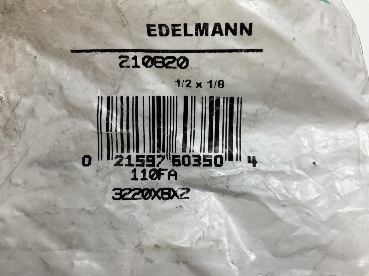 Edelmann 210820 Pipe Thread Bushing Fitting 1/2″ Male X 1/8″ Female