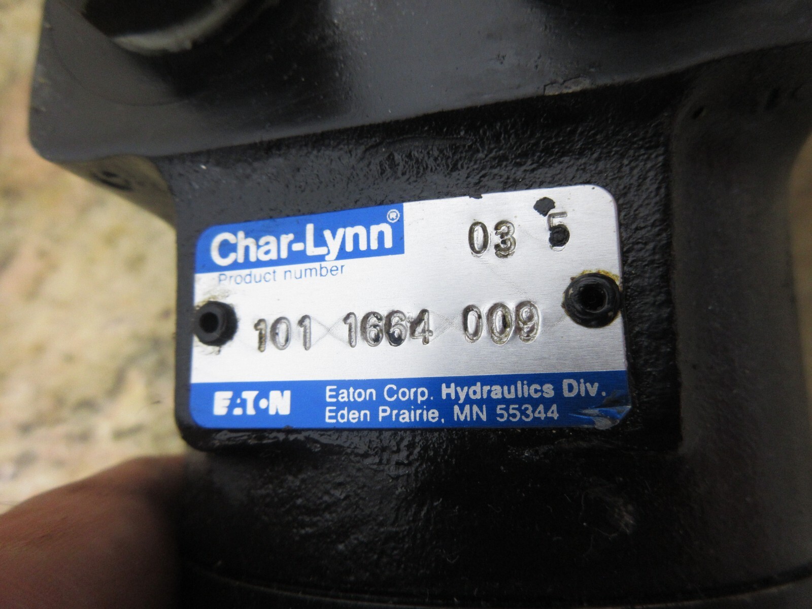 EATON CHAR-LYNN 101 1664 009 HIGH TORQUE GEROTOR SPOOL MOTOR