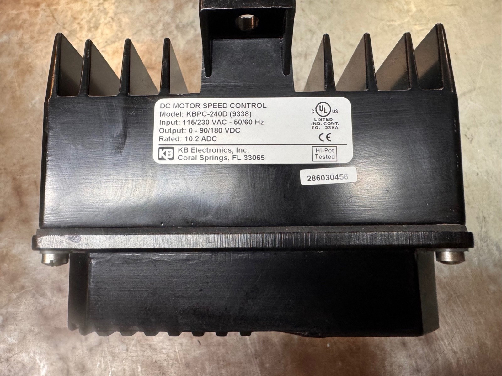 KB Electronics Penta-Drive Black KBPC-240D 9338K DC Motor Speed Control