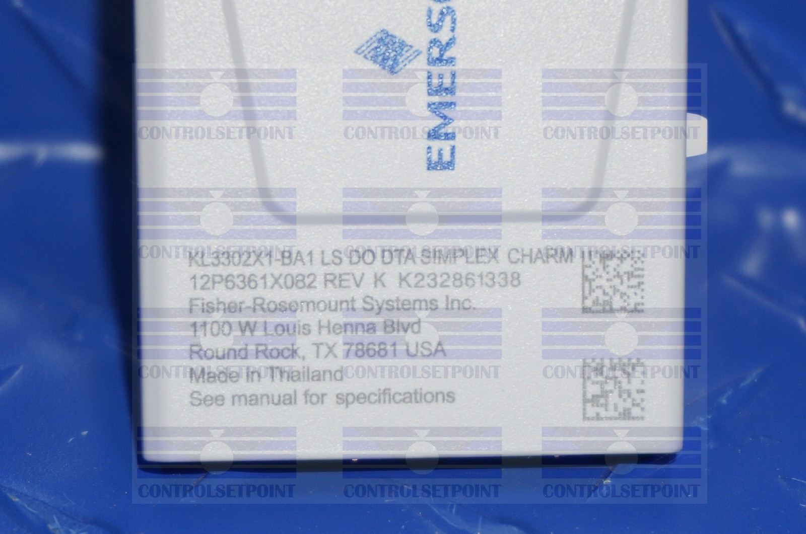 EMERSON DELTAV KL3302X1-BA1 LS DO DTA SIMPLEX CHARMS KL3302X1BA1 12P6361