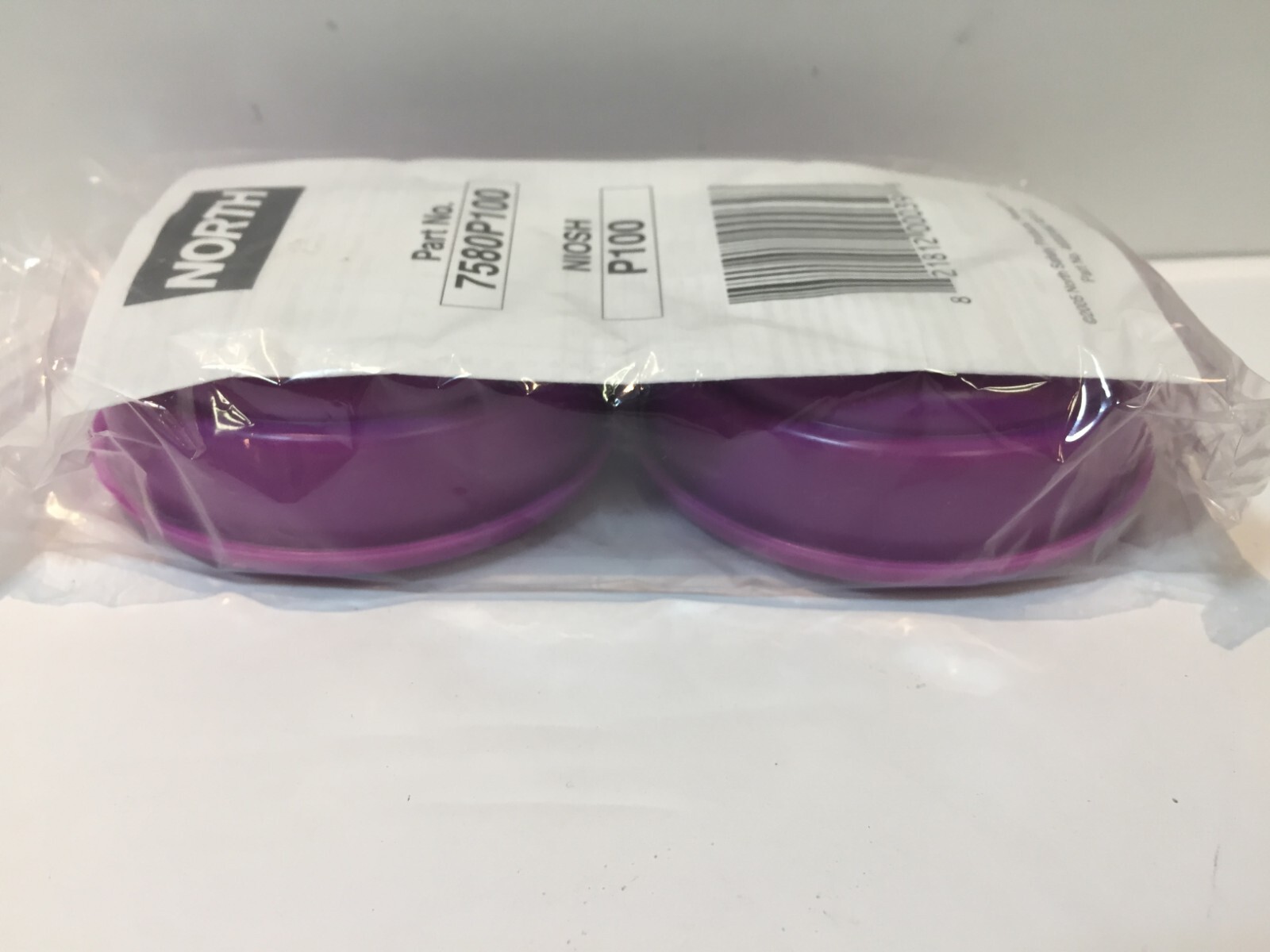 North 7580P100 P100 Particulate Replacement Respirator Cartridge Filter, 1 Pair