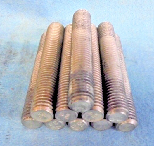5/8″-11, 18-8 SS, RIGHT HAND, FULLY THREADED STUD, 75000PSI **LOT OF 10**