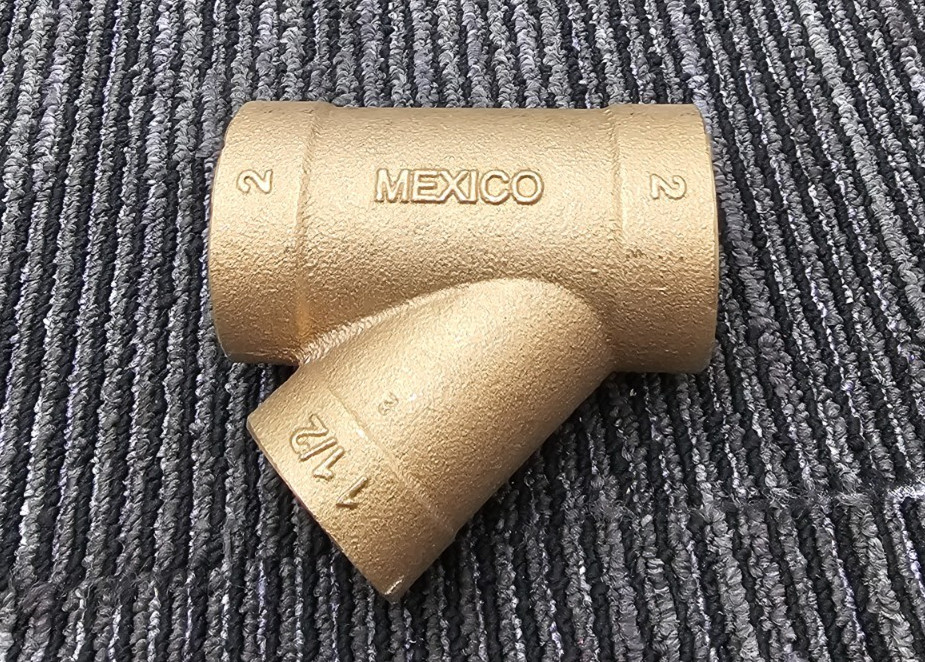 NIBCO DWV Reducing WYE Cast Bronze Copper 45-Degree Wye 2″ x 2″ x 1-1/2″
