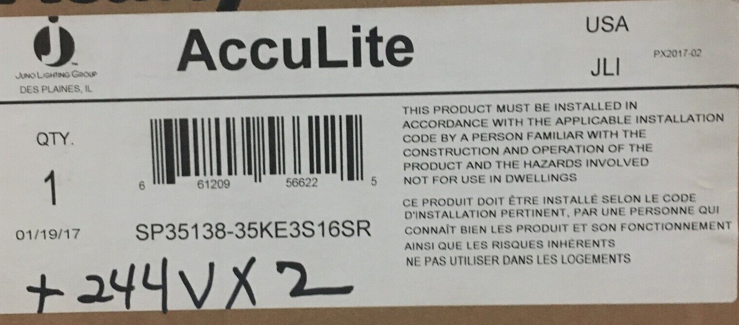 Juno Lighting Group AccuLite 102W LED Luminaire, Indoor Use Only, 1 Lamp
