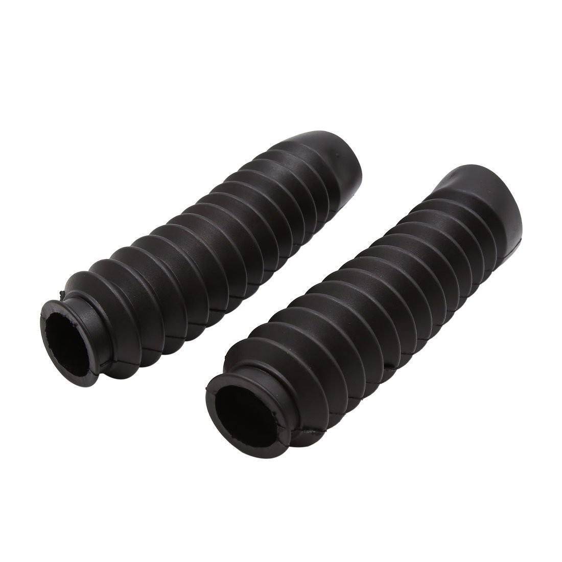 uxcell 2pcs Black Motorcycle Front Fork Dust Cover Shock Absorber Boot for Honda