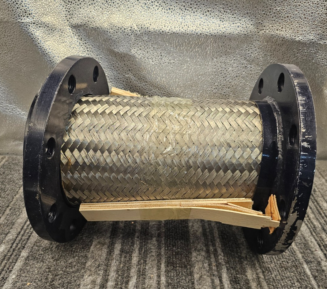 Braided Stainless Steel Pipe Expansion Joint Flange Adapter 8 Hole Mount 10″