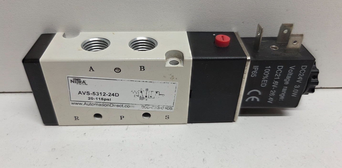 GUARANTEED! NITRA 24V 4-WAY 1/4″ PORTS SOLENOID VALVE AVS-5312-24D