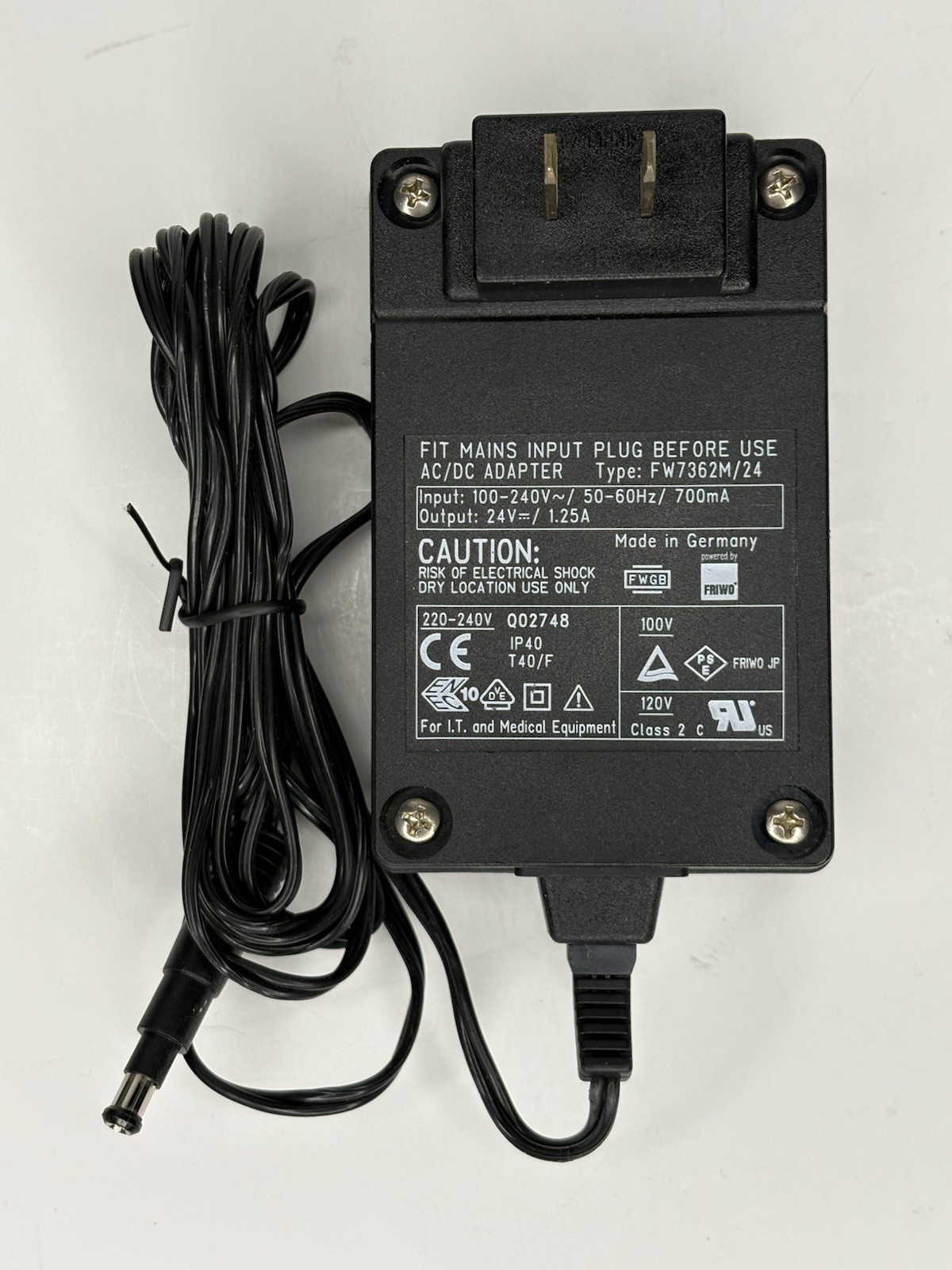 MILLIPORE FW7362M/24 220-240V 1.25A