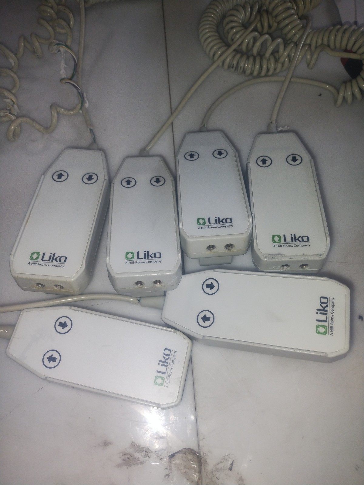 LiKO Hill-rom 3126034 Roll Overhead Hoist 2 Button Hand Control. Lot Of Six