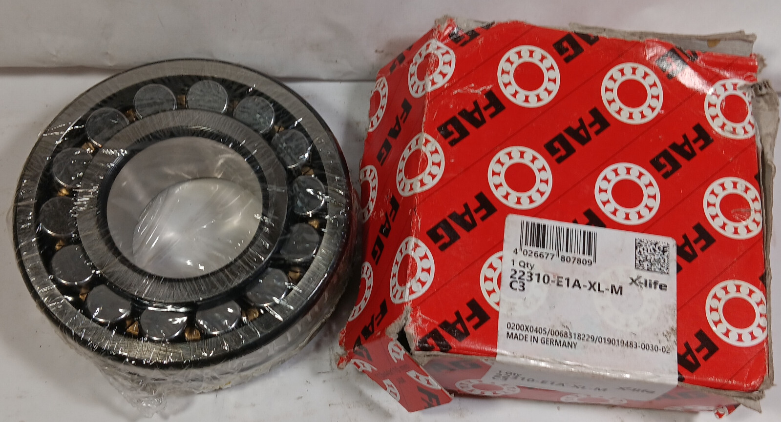 1 NEW FAG 22310-E1A-XL-M C3 SPHERICAL ROLLER BEARING NIB ***MAKE OFFER***