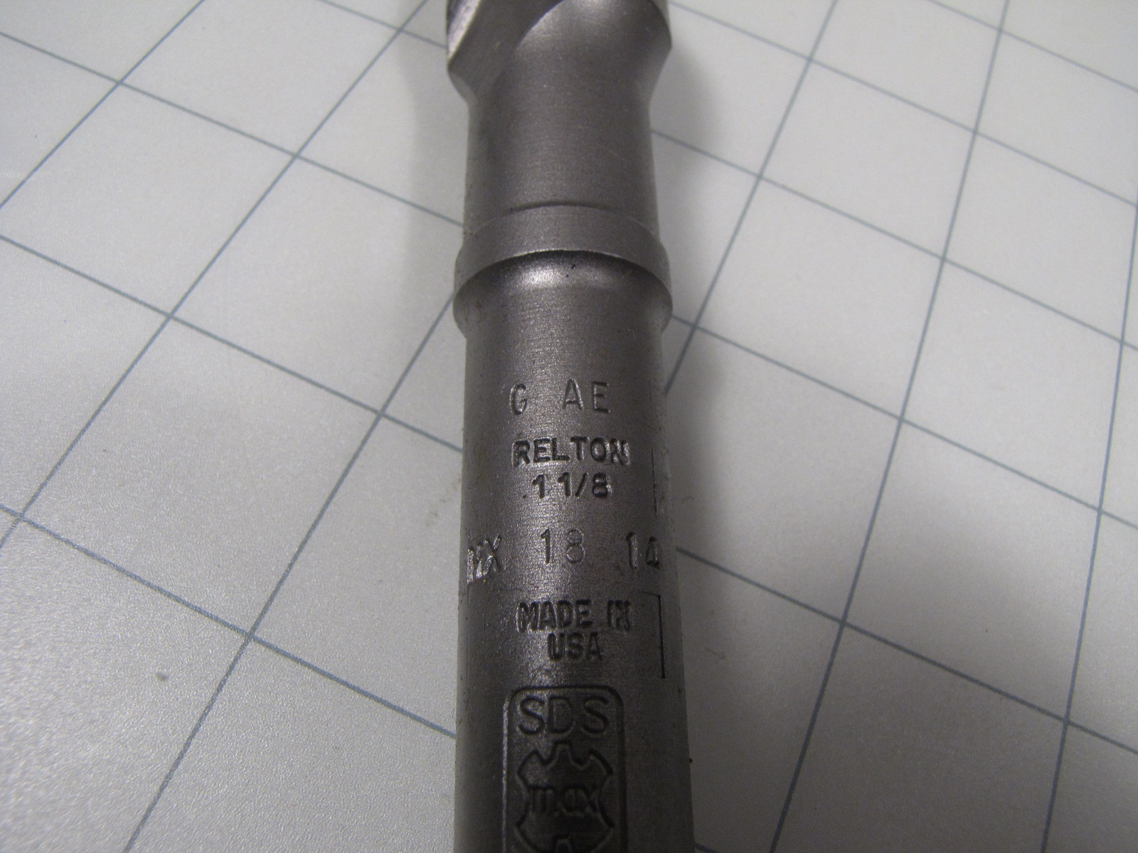 Relton SDS-Max MX-18-14 Single Cutter Hammer Bit 1-1/8″ X 14″ NEW