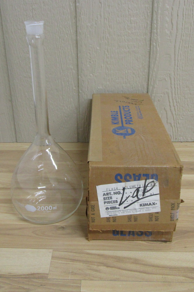 Kimble 28014-2000 KIMAX Volumetric Flask 28014 W/Out Stopper