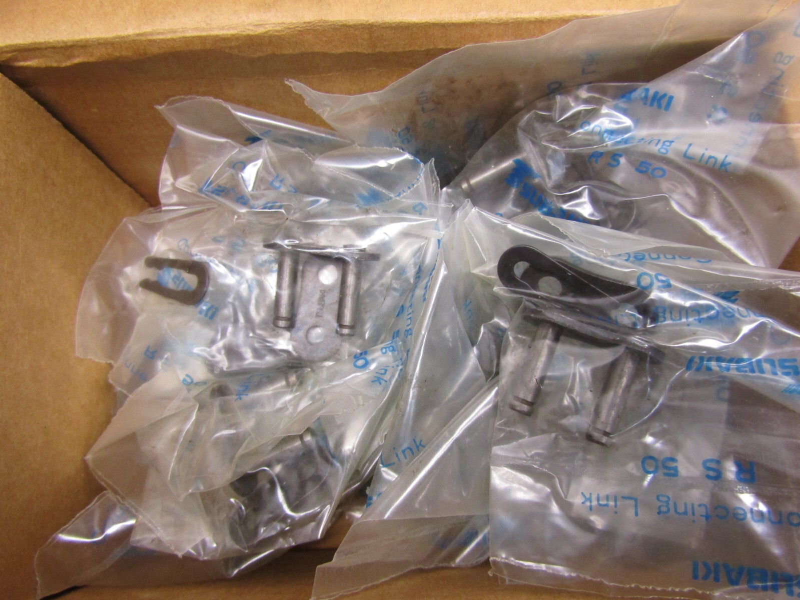 Tsubaki 50 Connecting Link Spring Clip Type Lot of 24!