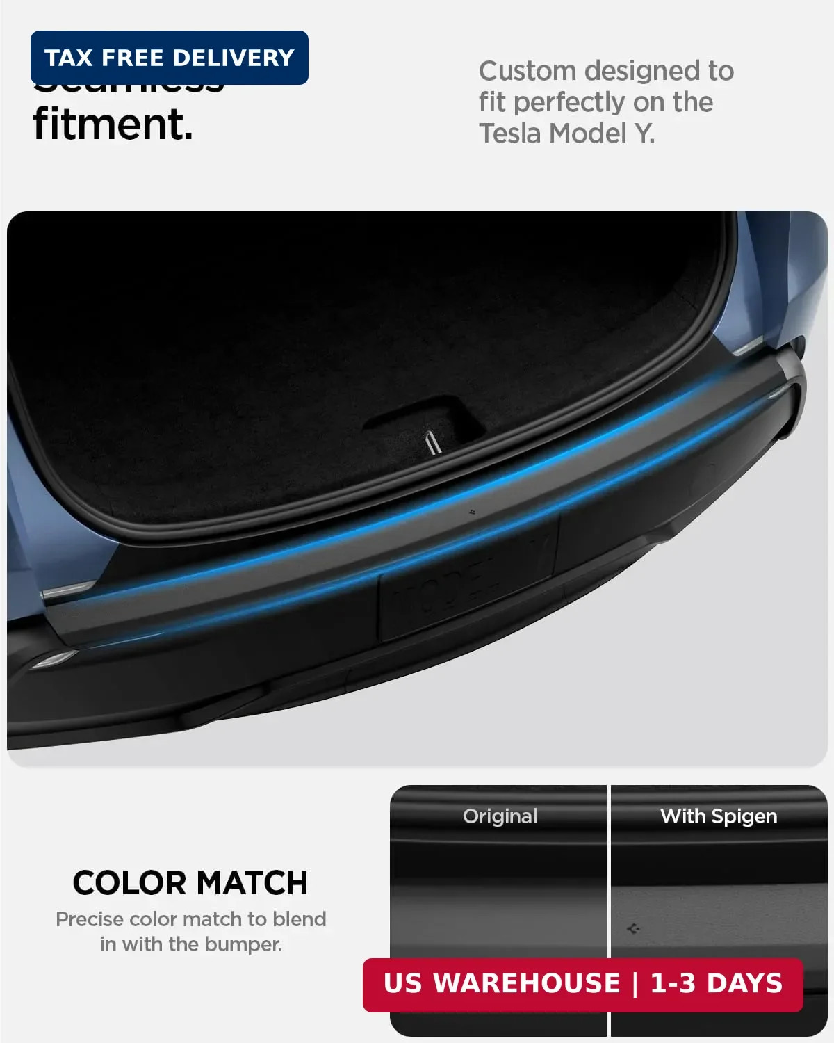 Spigen Rear Bumper Protector (270 Degree Bumper Guard & Scratch Resistant) Desig