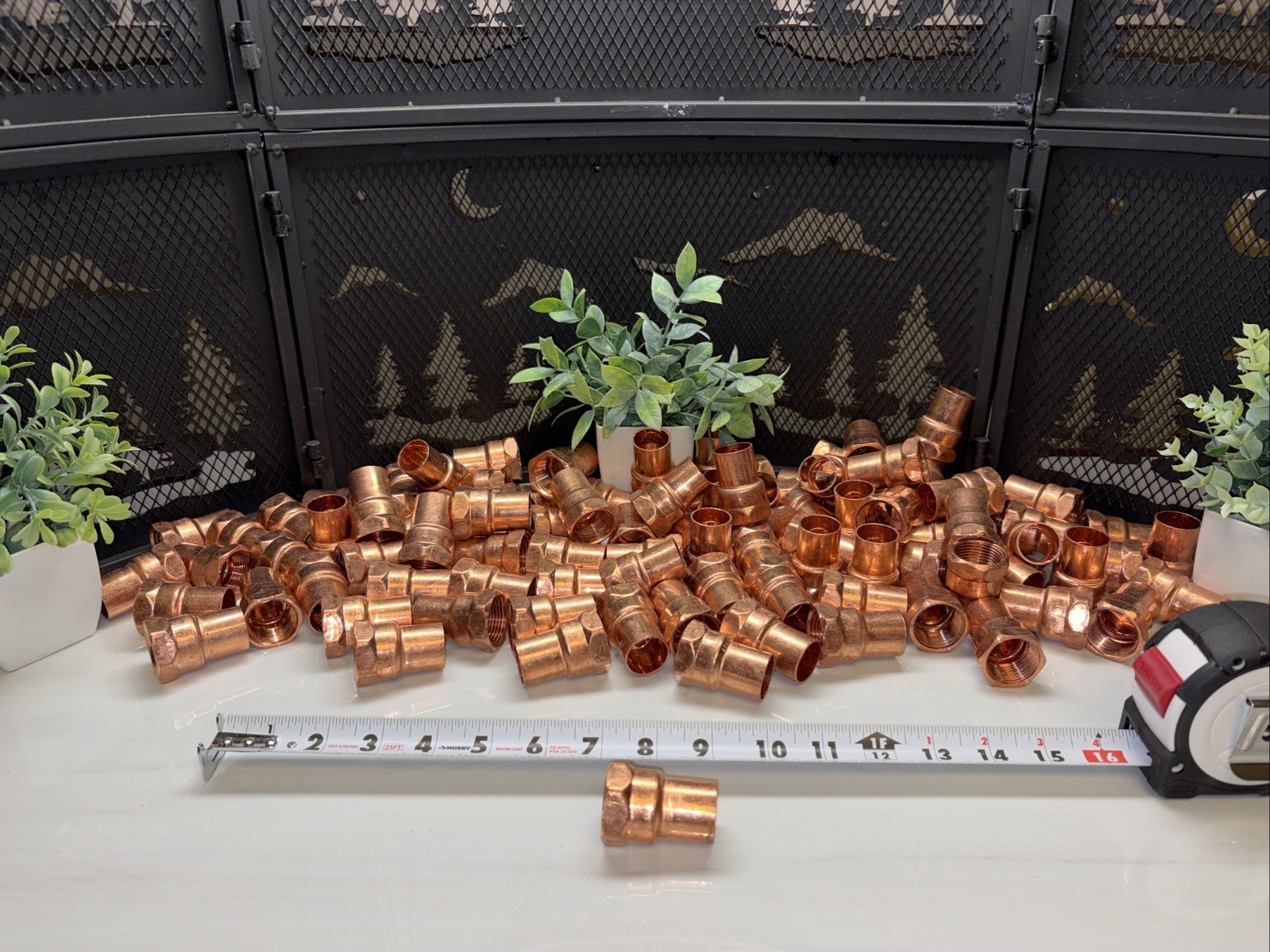 100 QTY! HUGE LOT- EPC Copper 3/4” Female Sweat Reducing Plumbing Coupling —NEW