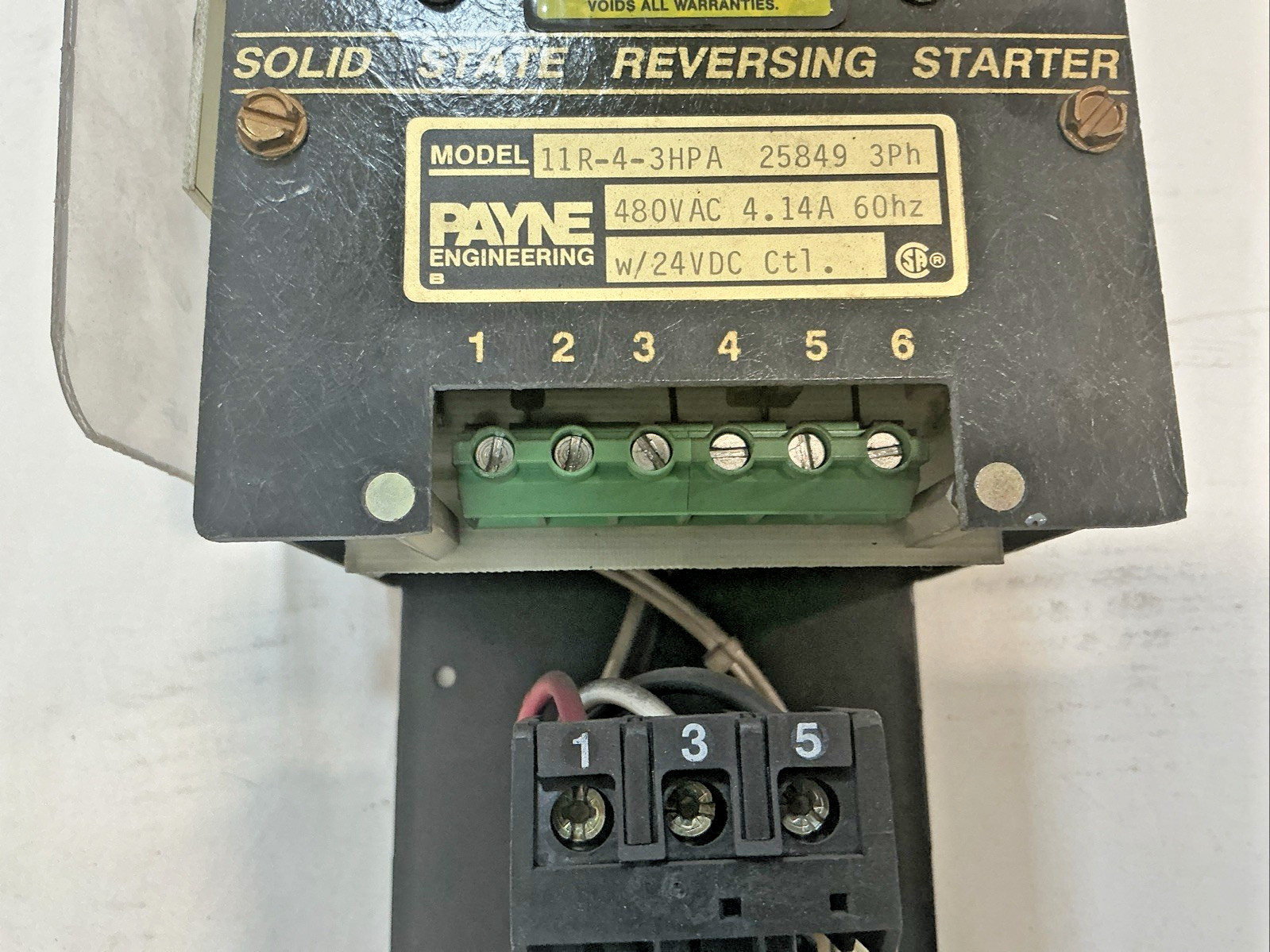 Payne Engineering Solid State Rev Starter – 11R-4-3HPA – ABB T25DU 1.3-1.8 -NEW