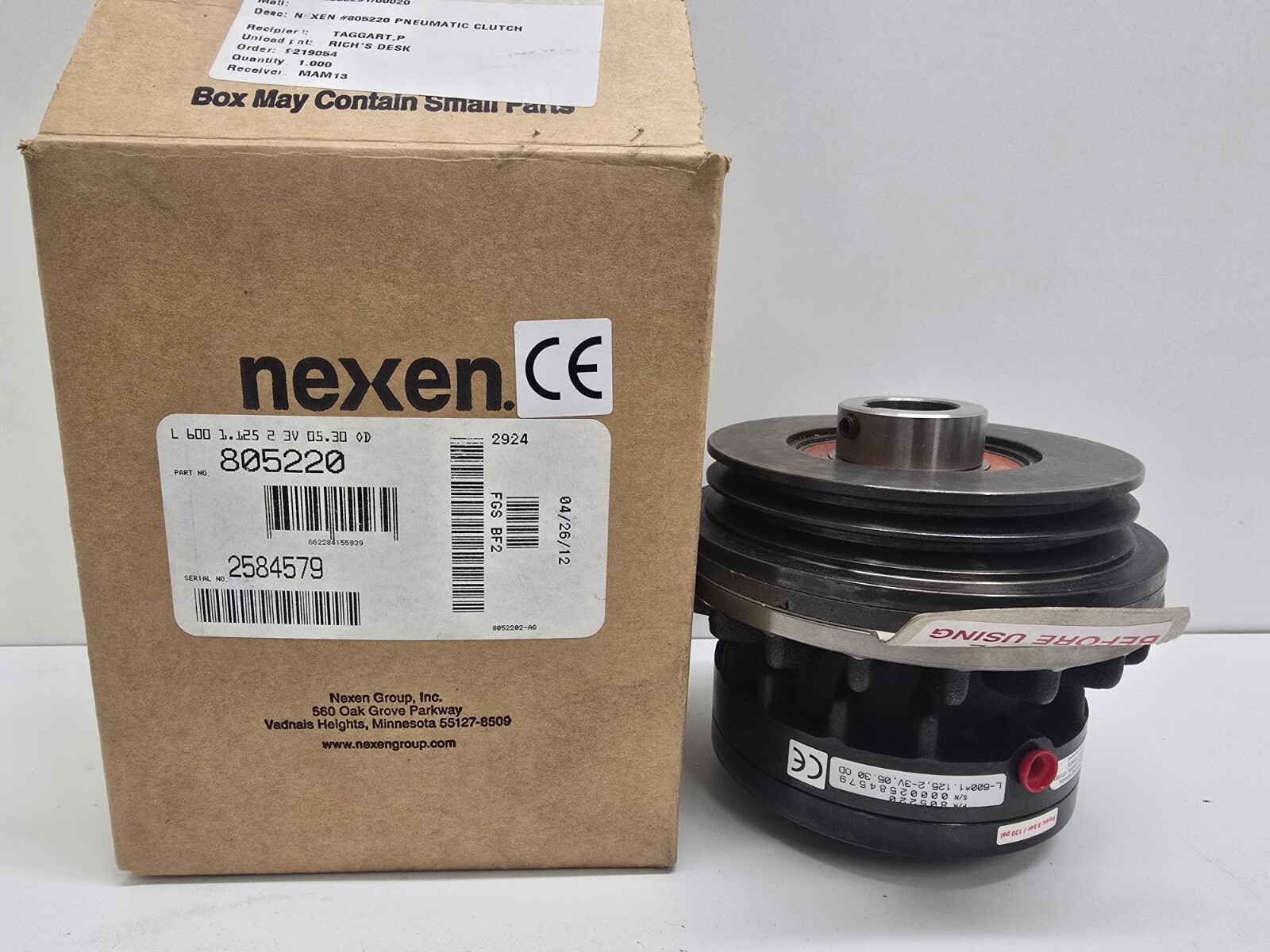 NEW IN BOX! NEXEN L-600*1.125 2-3V 05.30 OD FRICTION CLUTCH 805220