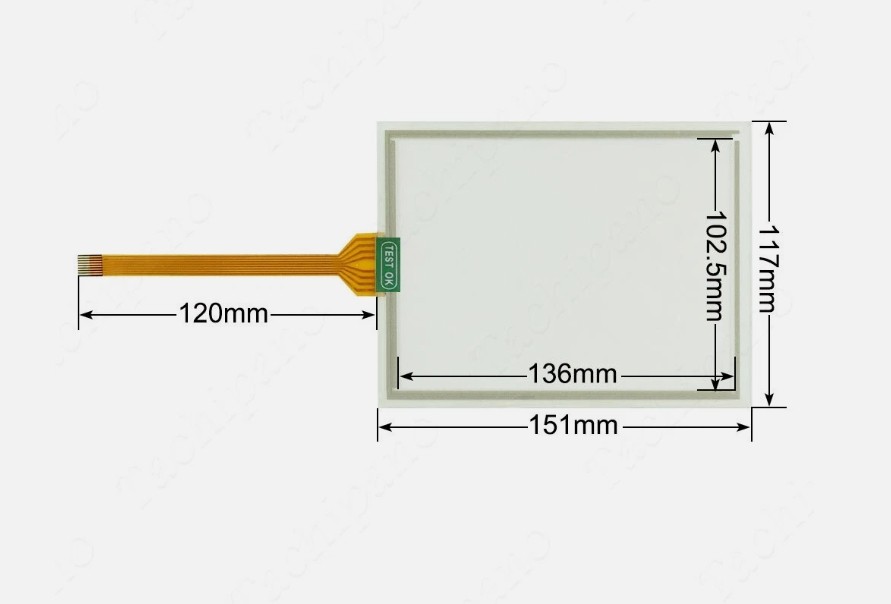 New Touch Panel for FANUC A05B-2255-C105#EMH Teach Pendant Panel Screen