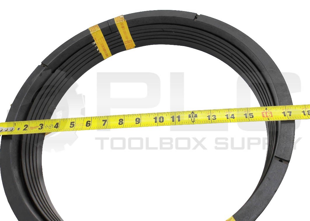 SET OF 6 NEW JW 800-8850 400X440MM JOINTING SEAL GASKET V-PACKING 15-3/4X17-1/4