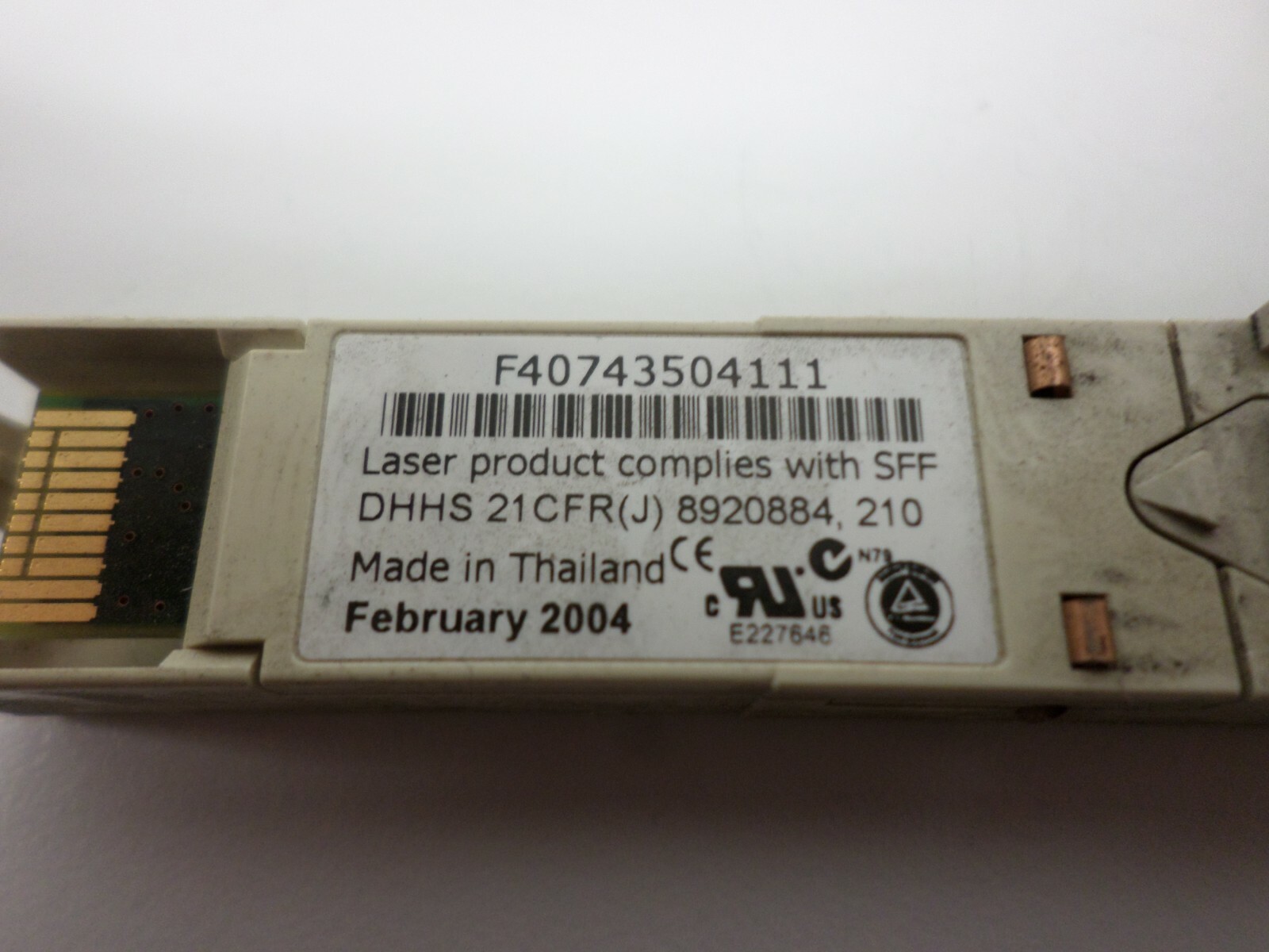 LOT of 10 JDS Uniphase JSPR21S002304, SFP 2GB Optical Transceiver GBIC Module