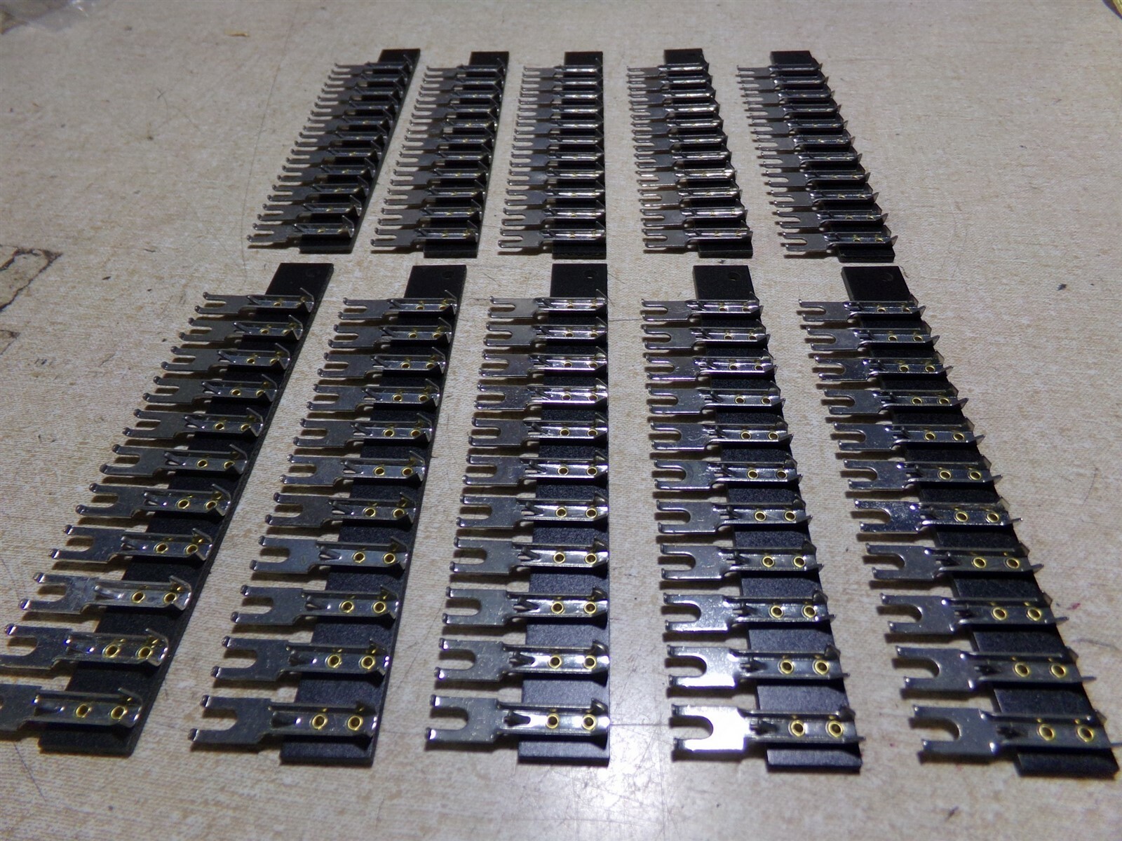 NEW 11-Position Fork Lug Jumper Terminal Strip, Lot of 10 *FREE SHIPPING*
