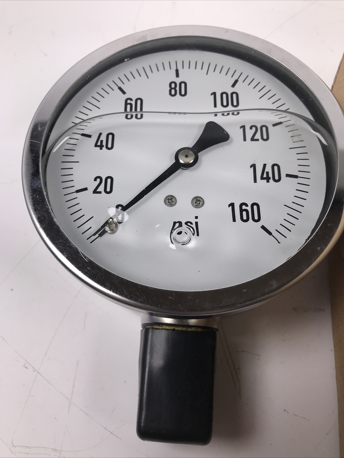 4 Inch NEW L200L-404 GLYCERIN FILLED STAINLESS STEEL GAUGE 0-160 PSI 1/4″ NPT LM