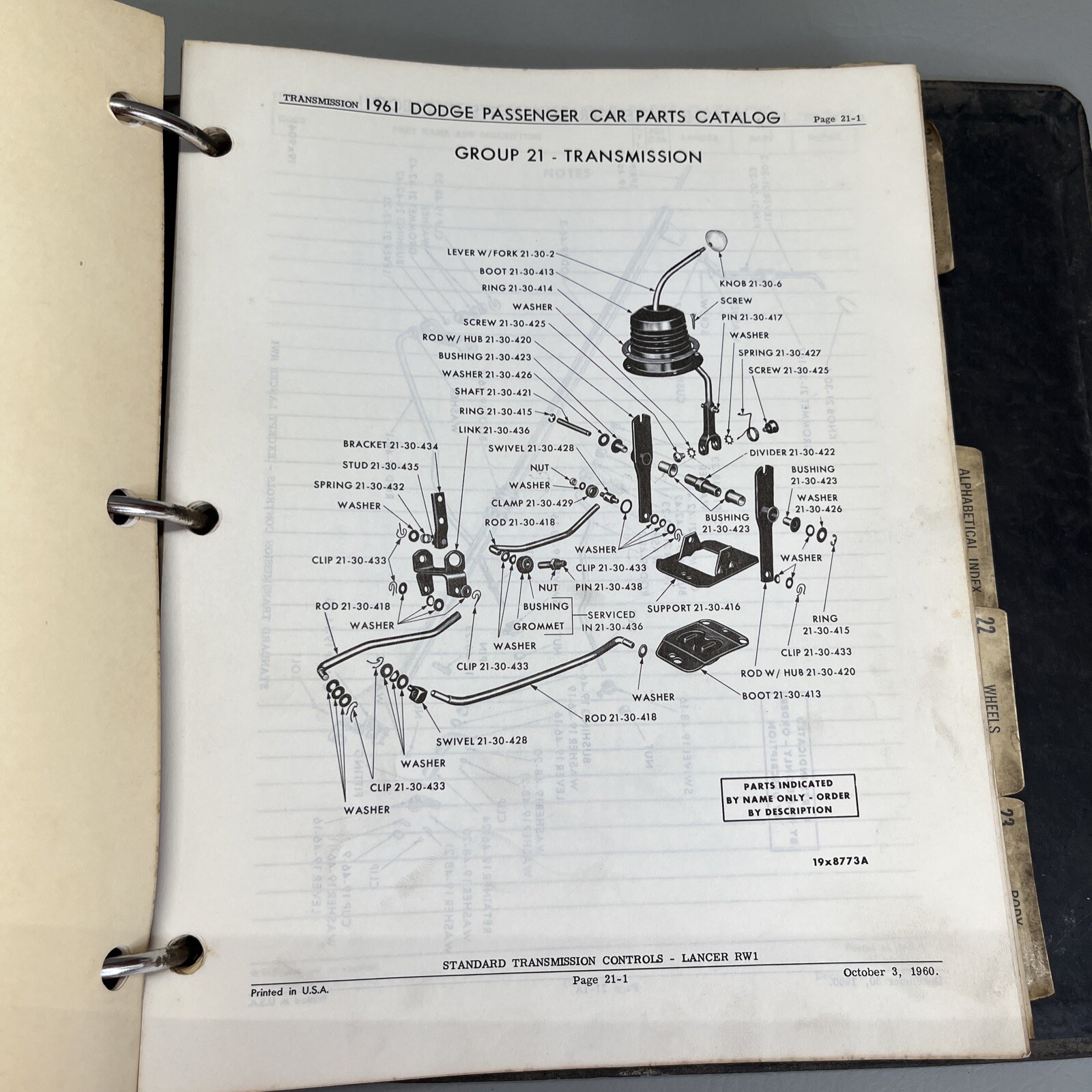 DuPont Duco Dulux Motor Car Service Bulletins Binder Mopar 1961 Dodge Parts Vtg